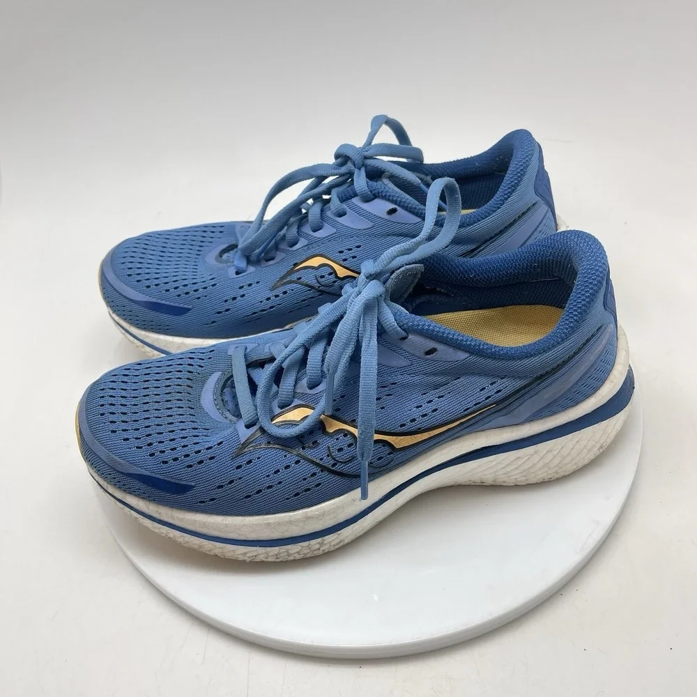 Saucony Sneakers Womens 7.5 Endorphin Speed 3 S10756-30 Blue Running Gym Shoes‎